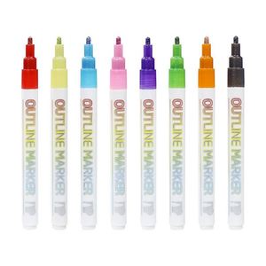 Custom Logo Multicolor Medium Point Art 20 Pcs <b>Colors</b> Glitter <b>Pen</b> Markers for Black Paper - Product Image 5