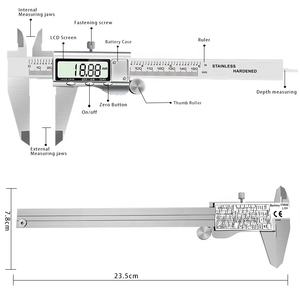 Calibrador Digital <span class=keywords><strong>Vernier</strong></span> al por Mayor, Herramienta de Medición de Acero Inoxidable 0-300mm con Pantalla LCD, Conversión Pulgadas/Milímetros, Modelo Ditron 420 - Product Image 3