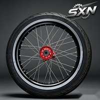 Ensemble de roues Supermoto de haute qualité de 17 pouces pour les modèles Surron Ultra Bee 2025 et 2026 avec pneus pour moto tout-terrain électrique