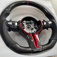 Volant sport en cuir perforé en fibre de carbone à 3 branches pour Série 3 F10 F30 F90 F01 F12 M3 M6 E90 Z4 X1 X6, vente chaude