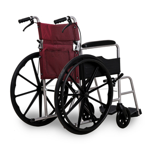 Silla de Ruedas Manual Plegable Pediátrica KSM-203 al por Mayor con Frenos de Mano Fáciles de Usar y Reposapiés Ajustables para Personas Mayores - Product Image 1