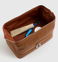 Sacs cosmétiques à double compartiment OEM, sac de toilette compact et portable, sacs de maquillage de luxe pour femmes, organiseur de cosmétiques quotidien pour l'extérieur
