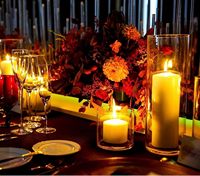 Vase porte-bougie moderne en verre et cristal sur mesure, centres de table de mariage, décorations personnalisables pour mariages