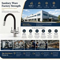 Robinet de cuisine 3 voies pour eau potable, avec bec flexible, filtre à eau et robinet de filtration RO pour usage domestique – Approvisionnement direct usine