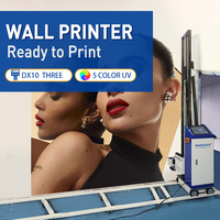 2025 nueva impresora de inyección de tinta de pared de tinta UV de 7 colores, impresora de pared Vertical, máquina de impresión de pared para papel tapiz, Metal, madera y vidrio