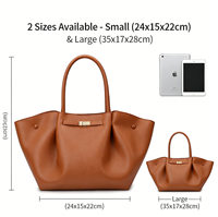 Sac fourre-tout en cuir marron grande capacité pour femme, sac à main de luxe tendance, sac à bandoulière de créateur personnalisé avec logo, vente en gros, usage quotidien