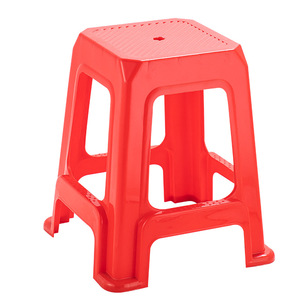 <b>Plastic</b> <b>Stool</b> Household Living Room Bathroom <b>Stool</b> Thickened Adult Red Blue Square <b>Stool</b> Durable Modern Design 25cm - Product Image 5