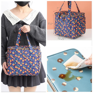 Bolso térmico aislante para el trabajo para mujer, bolsa con estampado bonito y forro acolchado, Peva para acampada y JK - Product Image 5