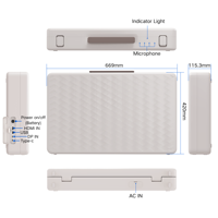Pantalla Inteligente Portátil de 27 Pulgadas con Bluetooth 5.3 y Altavoces de 40W para Música, Películas y Entretenimiento al Aire Libre