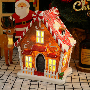 Casas de <span class=keywords><strong>Pueblo</strong></span> Navideñas Personalizadas Hechas a Mano en Resina 3D Ecológica, Muñeco de Papá Noel, Juguete para Niños, Regalos, Luz, Música, DIY, <span class=keywords><strong>Pueblo</strong></span> <span class=keywords><strong>Navideño</strong></span> - Product Image 2