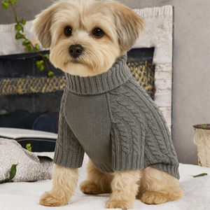 <span class=keywords><strong>Pull</strong></span> à Capuche Décontracté et Confortable pour Chien, En Gros, Diverses Tailles, Motif Ours en Peluche, Tricot Élastique, Couleur Unie - Product Image 2