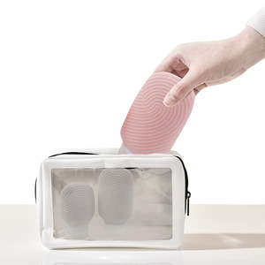 Wholesale Portable Silicone <b>Travel</b> <b>Bottle</b> Squeezable 2pcs Set Reusable Shampoo <b>Bottle</b> <b>Travel</b> <b>Bottles</b> Containers for Toiletries - Product Image 4