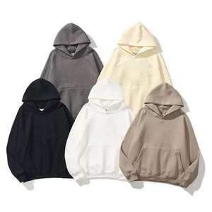 Do Fabricante Personalizado 330 Gsm 100% Algodão Hoodies Oversized Fleece Forrado Hoodies dos homens com Padrão Impresso Atacado - Product Image 1
