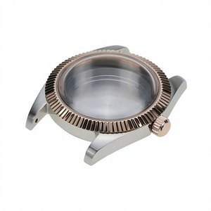 Boîtier de montre en acier inoxydable 316L de qualité supérieure, 38 mm, fin, avec verre bombé, vis et lunette interchangeable, compatible NH34 NH35 NH36 - Product Image 3