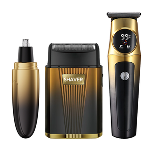Kit de Aseo Profesional 3 en 1 para Hombre, Afeitadora de Alta Calidad, Recortadora de Pelo USB NUEVA, Recortadora de Vello Nasal, Uso Doméstico - Product Image 1