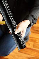 Balai télescopique portable robuste pour enlever les poils d'animaux, tapis, sol, raclette, nettoyage doux, poussoir, balai en caoutchouc silicone