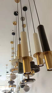 Lámpara colgante de mármol de una sola cabeza moderna minimalista nórdica, Mostrador de Bar de restaurante creativo para lámpara colgante de araña de lujo - Product Image 5