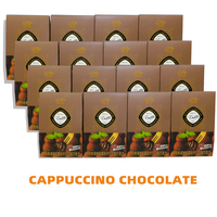Chocolat en poudre et composé de bonbons solides et truffes au chocolat de haute qualité