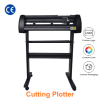Plotter de Corte de Vinilo AIBA KI720 de 720 mm con Soporte de Aluminio, Control por Aplicación, Pantalla LED y Software ARTCUT CD para Pegatinas, Camisetas y Sublimación