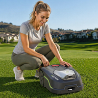 Cortacésped Robótico Automático con Navegación GPS Inteligente, Control por Aplicación, Sistema de Corte de Césped con Autocarga para el Cuidado del Jardín del Hogar
