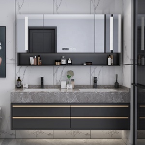 Set di Mobili Moderni <span class=keywords><strong>per</strong></span> Bagno con Armadietto a Parete e <span class=keywords><strong>Specchio</strong></span>, Mobile Doccia <span class=keywords><strong>per</strong></span> Bagno - Product Image 6