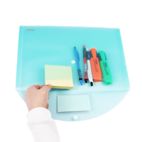 Vente flash : Classeur de documents transparent A4 FC en PP avec poche pour étiquette, pour enseignants, fournitures scolaires et de bureau