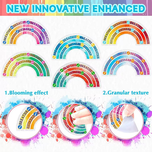 Pegatinas Sensoriales de Venta Caliente Transfronterizas, Tiras Táctiles Texturizadas de PEVA Personalizadas para Aliviar la Ansiedad en la Oficina y Viajes - Product Image 2