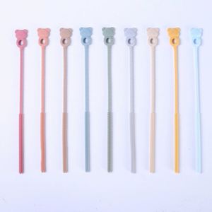 Silicone Long-handled Straw Cleaning Brush for Kitchen Use Small Gap & Water Cup/Pipe Extended Reach Tool - Product Image 1