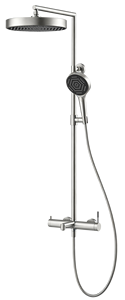 Gear Handle Concealed <b>Shower</b> <b>System</b>, In-Wall Mount, Brushed Silver / Multi-Finish, Rain Head Included, SUS304, OEM Factory - Product Image 4