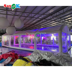 Dôme de <span class=keywords><strong>piscine</strong></span> transparent gonflable en pvc de qualité commerciale lumière led piscines tente de couverture transparente - Product Image 3