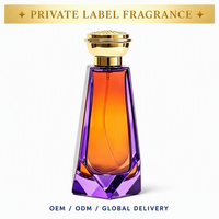 Премиальный парфюм 100 мл Eau De Parfum с индивидуальной этикеткой, стойкий арабский аромат, градиентный геометрический дизайн, EDP