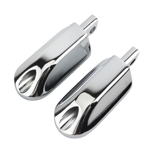 Pedales de Motocicleta Zuqing Negros de Aleación de Aluminio con Electrochapado para Harley X48 XL883 1200 Dyna Lu Wang Fatty Weilud - Product Image 3