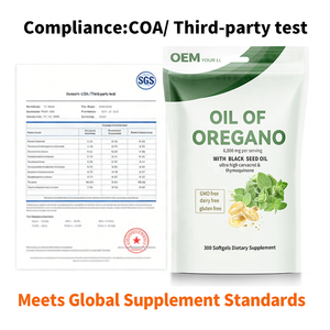 Cápsulas de aceite de orégano al por mayor para apoyo inmunológico y antioxidante, para vendedores de Amazon FBA, cumple con la normativa COA y pruebas de terceros. - Product Image 5