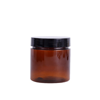 3 oz 4 oz 6 oz 8 oz 16 oz 32 oz 60 ml 100mL 250ml 400ml 500ml Tarro de plástico para mascotas ámbar de grado alimenticio con tapa