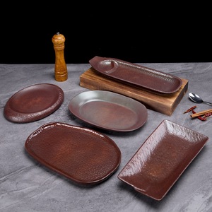 Vajilla de Melamina Estilo Montaña y Naturaleza, Plato Comercial para Hot Pot con Carne de Res Fresca en Rodajas, Plato Creativo para Carne de Hot Pot - Product Image 2