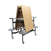Ensemble de chaise de bureau pour salle d'école pliable table de cantine