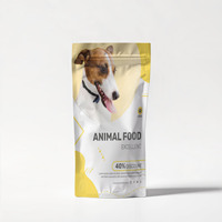 Logo personnalisé produit alimentaire pour chien chat pochette debout en aluminium sac d'emballage réutilisable en mylar en plastique PE avec fermeture éclair pour emballage alimentaire