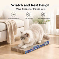 Planche à gratter pour chaton en carton ondulé, broyeur de griffes résistant à l'usure, anti-rayures, jouets à gratter pour chat, accessoires pour animaux de compagnie