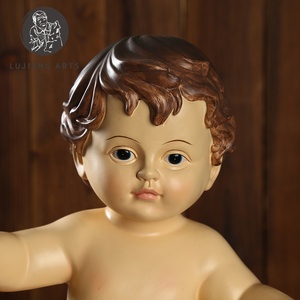 5 tamaños bebé Jesús estatua resina Jesús bebé escultura decoración religiosa Jesús bebé estatuilla regalo de Navidad - Product Image 4