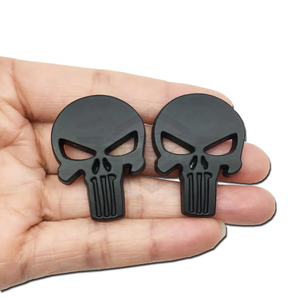 Styling automobile, emblème de tête de crâne en alliage de zinc 3D, autocollant pour BMW Audi Ford Chevrolet <span class=keywords><strong>Honda</strong></span> Hyundai Kia Focus VW Nissan Jeep - Product Image 5