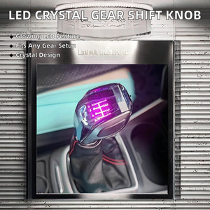 Custom Logo 5/6 Speed Universal <b>Crystal</b> Adjustable Gear Shift <b>Knob</b> with LED Light Model SJDB - Product Image 2