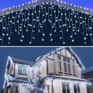 <span class=keywords><strong>Luces</strong></span> de <span class=keywords><strong>Cascada</strong></span> DAHAN, 8 Modos Multifunción, <span class=keywords><strong>Luces</strong></span> LED de <span class=keywords><strong>Navidad</strong></span> Impermeables IP65, 13 m, <span class=keywords><strong>Luces</strong></span> Decorativas para Interiores y Exteriores - Product Image 6
