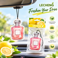 Désodorisant suspendu en papier de coton longue durée à faible MOQ, parfum naturel, pour voiture ou maison, avec logo personnalisé