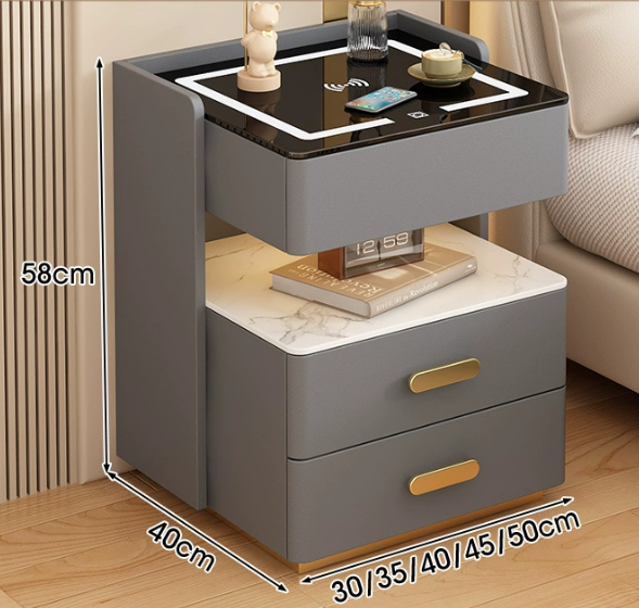 Lumière tricolore + chargeur sans fil + USB