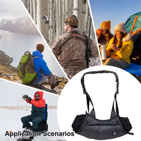 Gants chauffants électriques USB imperméables pour l'hiver, avec thermostat réglable, chauffe-mains, pochette chauffante avec sangles