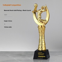 Trofeos de resina de oro clásicos personalizables, medalla de resina, premio de baloncesto, fútbol, trofeo grande de fútbol