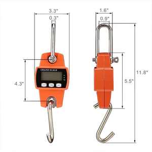 Sofort lieferbare manuelle, drehbare Waage, 300 kg, digitale Hängewaage, multifunktionale Kranwaage - Product Image 2