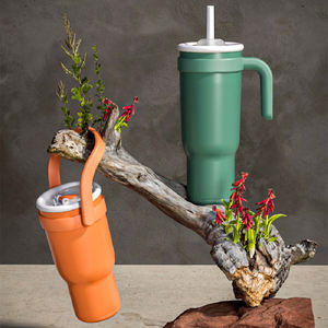 Bouteille isotherme à double paroi à large ouverture 2024 avec poignée, bouteille d'eau portable isolée pour les voyages - Product Image 6