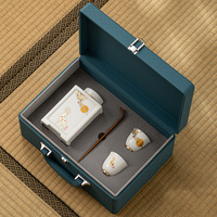 2025 nouveau produit boîte de papier cadeau de luxe ensemble cadeau d'entreprise aux clients tasse à thé en céramique articles cadeaux promotionnels ensemble avec Logo