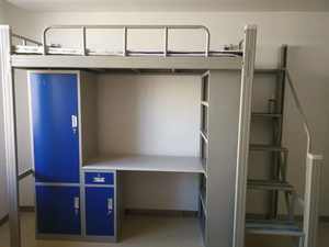 Literas modernas de acero doble de metal <span class=keywords><strong>con</strong></span> <span class=keywords><strong>escritorio</strong></span> y armario para dormitorio de apartamento dormitorio escolar - Product Image 3